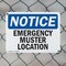 Signmission Emergency Muster Location, 14 in W x Rectangle, Plastic OS-2PACK-NS-P-1014-L-11862 - alternate 6